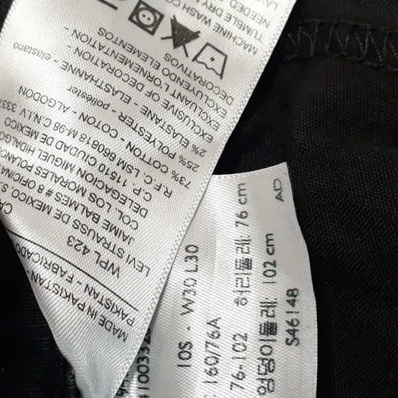Signature by Levi Strauss Modern Skinny Faded Black Size 10 Short Ankle Length - Picture 16 of 16